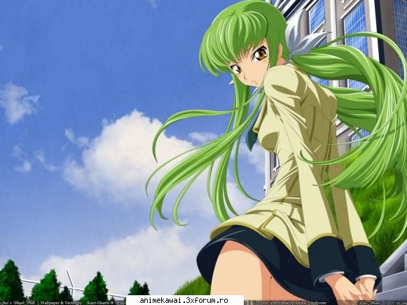 C.C - A mysterious green-haired girl who establishes a - Code geass